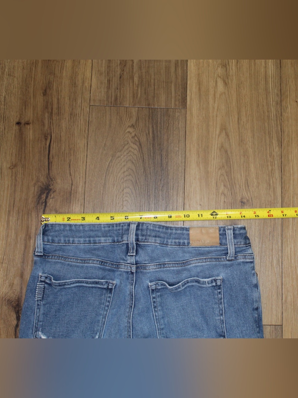 PAIGE Brigitte Slim Boyfriend Jeans Size 28 Raw Hem Medium Wash - Picture 3 of 6